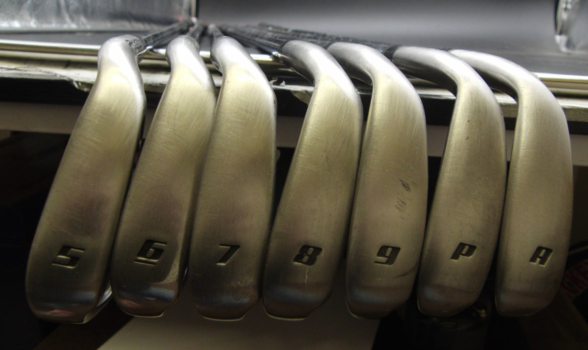 Set of 7x TaylorMade Burner Japanese Model Irons 5-PW+AW Stiff Steel Shafts*