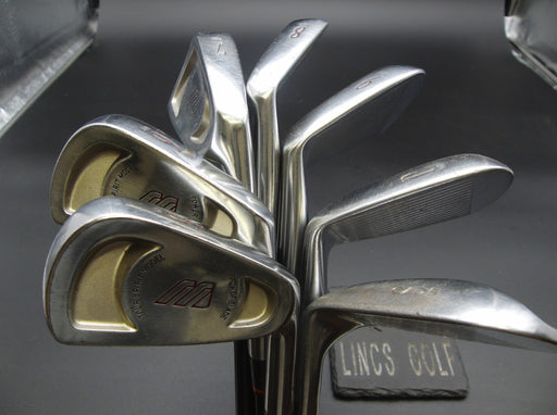 Set of 7 Mizuno Power Blade Irons 5-SW Stiff Graphite Shafts Royal Grips*