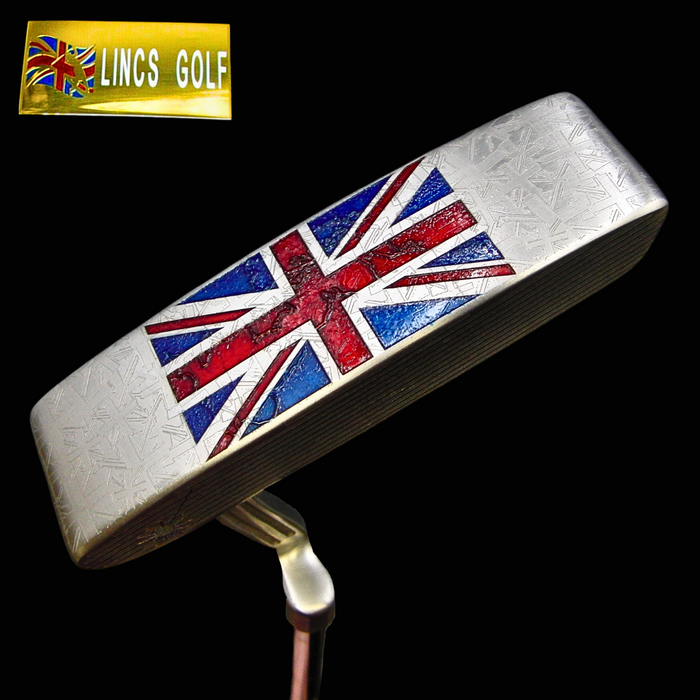 Custom Milled Great Britain Themed Strokers Putter 90cm Steel Shaft PSYKO Grip