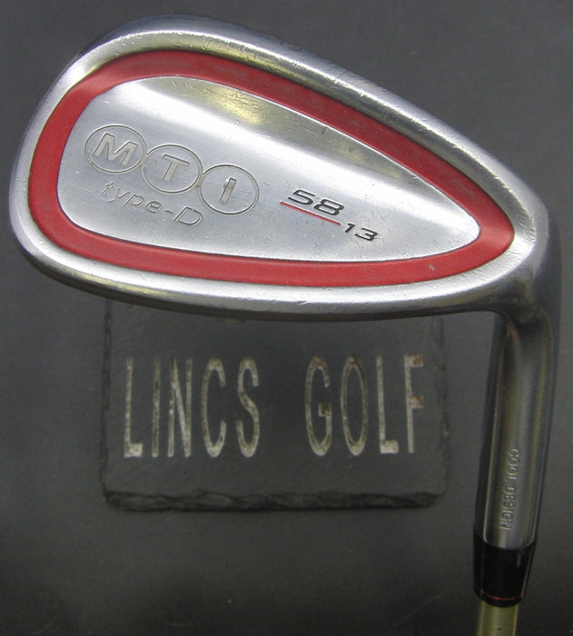 MTI Type-D Cool Design 58° Sand Wedge Regular Graphite Shaft Golf Pride Grip