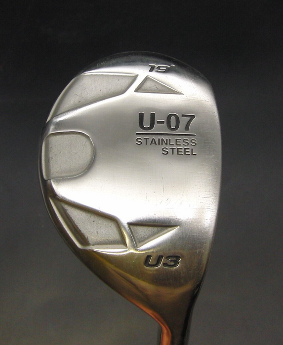 Japanese U-07 Stainless Steel U3 19° Hybrid Stiff Graphite Shaft Chaucer Grip