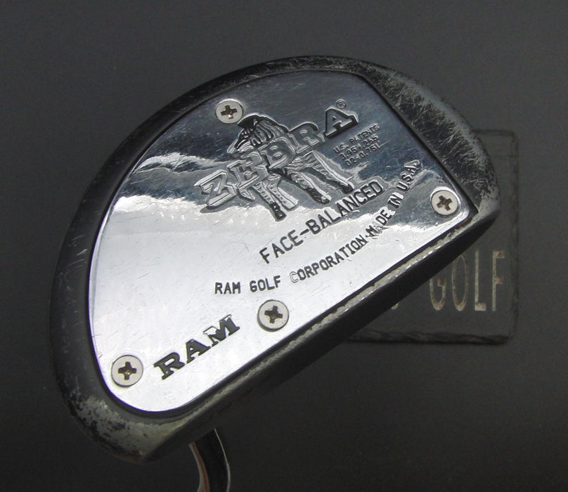 Zebra RAM Face Balanced Putter Steel Shaft 87cm Length Zebra Grip