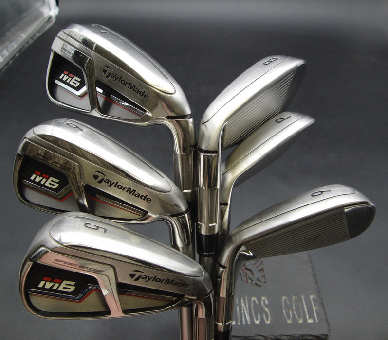 Set of 6x TaylorMade M6 Irons 5-PW Stiff Graphite Shafts*