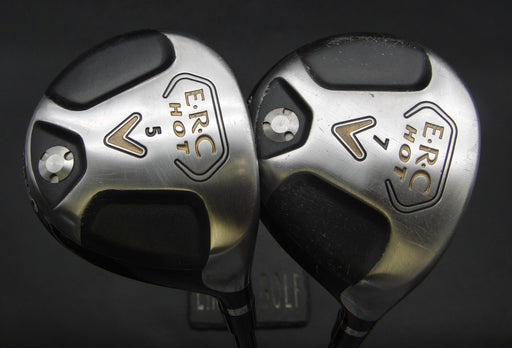 Set of 2 Callaway ERC Hot 5&7 Woods Regular Graphite Shafts Tour Edge Grips