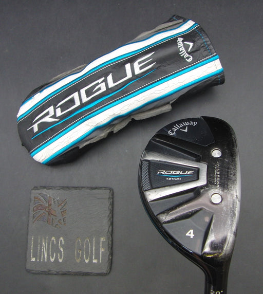 Callaway Rogue Star 20° 4 Hybrid Stiff Graphite Shaft Iomic Grip + Head Cover