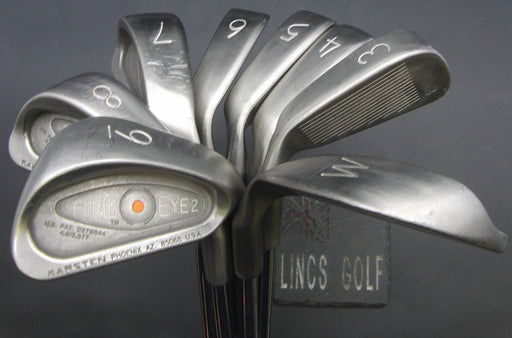 Set of 8x Ping Eye2 Orange Dot 3-PW Irons Regular Steel Shafts Grip Rite Grips