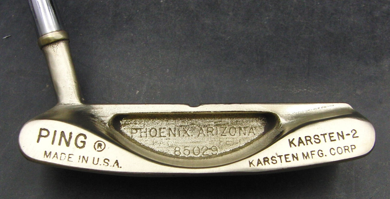 Refurbished Ping Karsten-2 Putter 84cm Playing Length Steel Shaft West Golf Grip