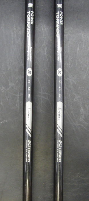Set of 2 Kasco Power Tornado E-Spec 44 & 77 Hybrids Regular Graphite Shafts