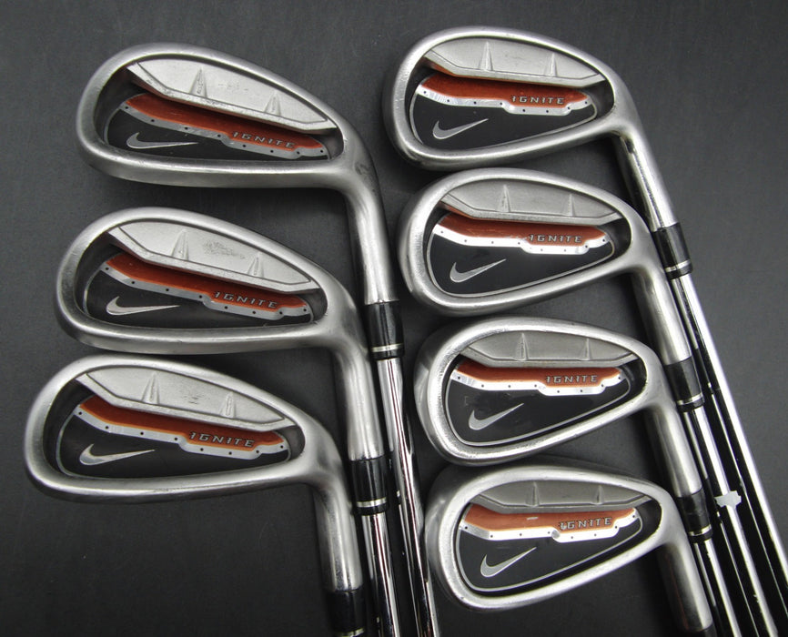 Set of 7x Nike Ignite Irons 4-PW Uniflex Steel Shafts Nike Grips