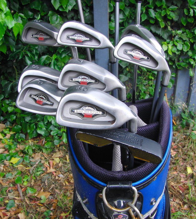 Set of Callaway Big Bertha 3-PW+Callaway Driver+3 Wood+4Wood+Putter