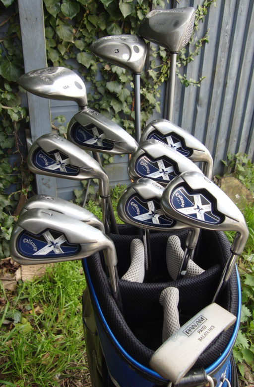 Set of Callaway X18 3-PW+ Callaway Driver + 3 Wood+ 7 Wood + Panam Putter*