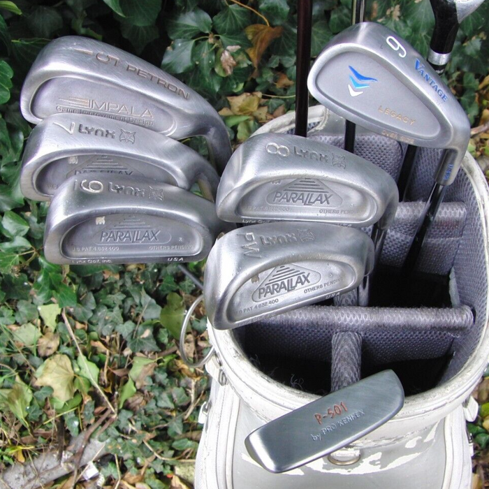 Set of Lynx Parallax 5-PW+ Golden Bear Driver+ 5 Wood+ 4 Hybrid+ P-501 Putter