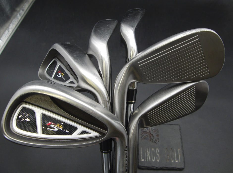 Set of 6x TaylorMade r5 XL Plus Irons 5-PW Stiff Steel Shafts TaylorMade Grips