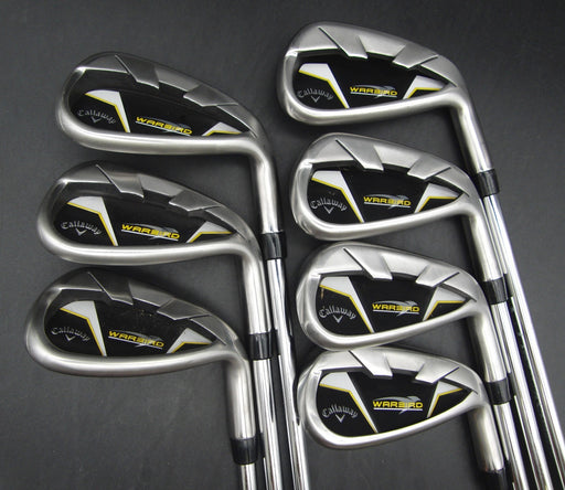 Set of 7x Callaway WarBird Irons 5-SW Uniflex Steel Shafts Callaway Grips