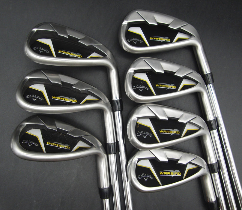 Set of 7x Callaway WarBird Irons 5-SW Uniflex Steel Shafts Callaway Grips