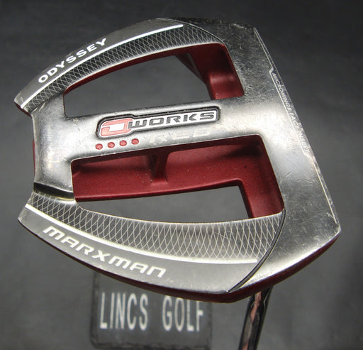 Odyssey O Works Red Marxman Putter 84cm Length Steel Shaft Nex Grip*