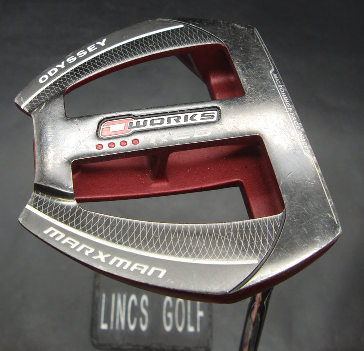 Odyssey O Works Red Marxman Putter 84cm Length Steel Shaft Nex Grip*