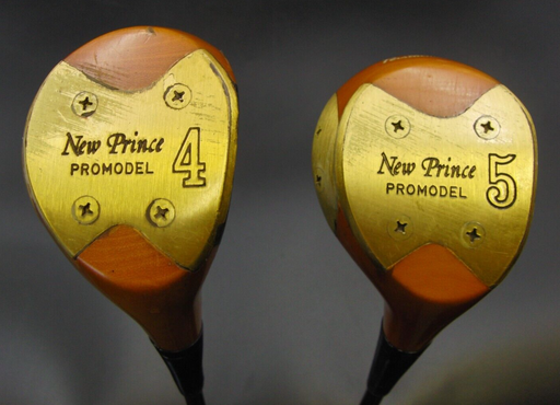 Vintage Set 2 Japanese New Prince Promodel 4 & 5 Woods Regular Graphite Shafts