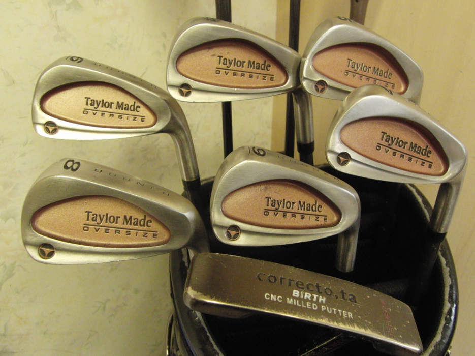 Set Of Taylor Made OverSize Burner 4-9 Iron+3 + 4 Maruman Woods+ Driver+ Putter