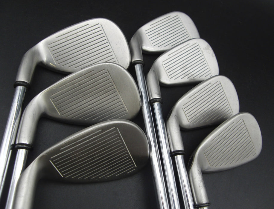 Set of 7x Callaway Steelhead Pro Series X-14 Irons 5-SW Stiff Steel Shafts *