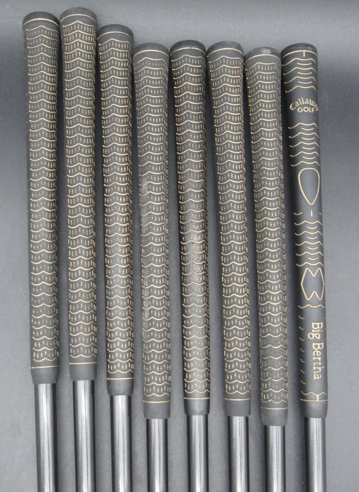 Polished Set of 8x Callaway Big Bertha Gold Irons 3-PW Regular Graphite Shafts