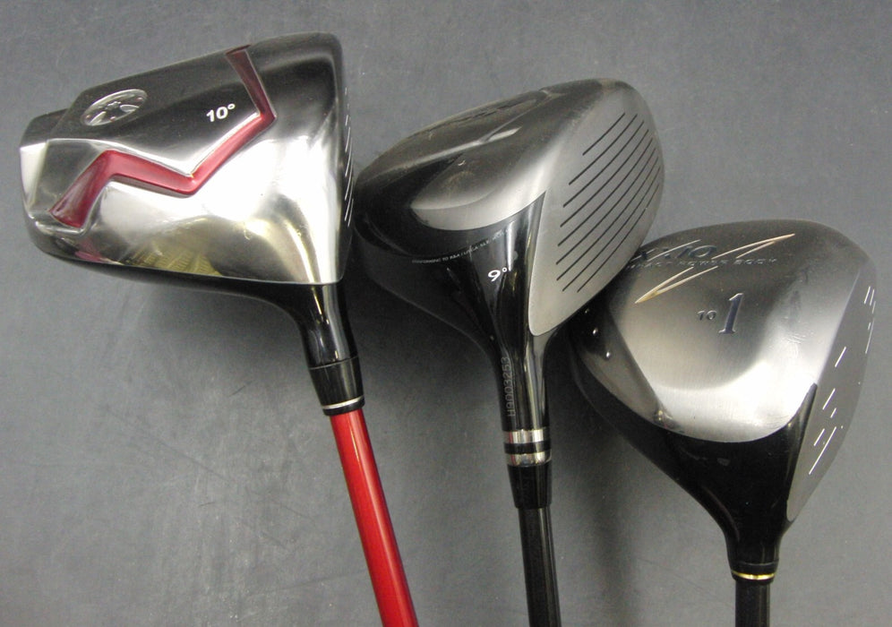 Set of 3 x Drivers Mactec Yamaha & Srixon XXIO Stiff Graphite Shafts