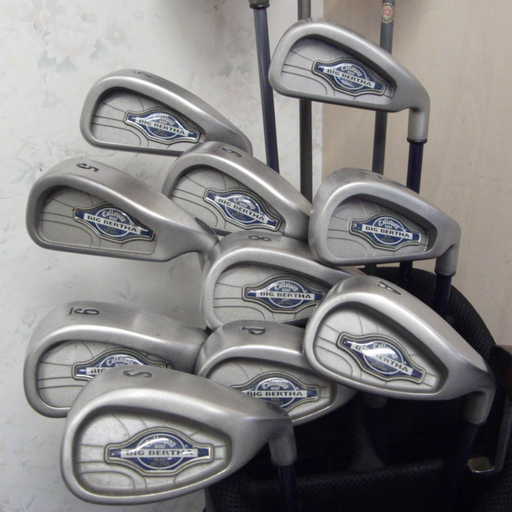 Set of Callaway Big Bertha X-12 Irons 3-PW/SW/GW+Callaway Driver+3+5 Wood+Putter