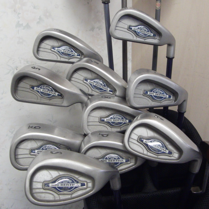 Set of Callaway Big Bertha X-12 Irons 3-PW/SW/GW+Callaway Driver+3+5 Wood+Putter