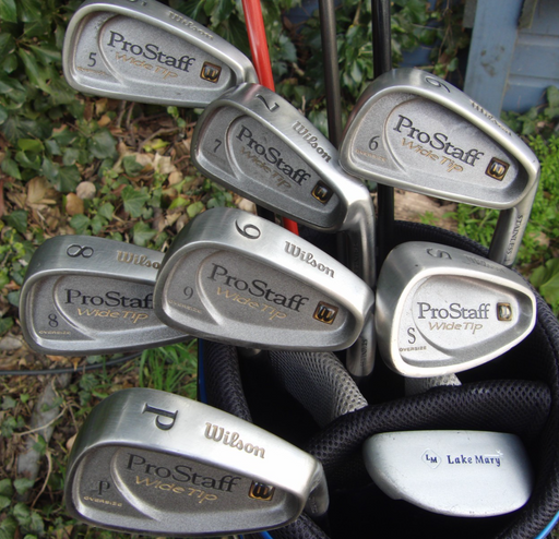 Set of Wilson Pro Staff 5-SW + Callaway E.R.C Driver+ 4 Wood+ 7 Wood + Putter*