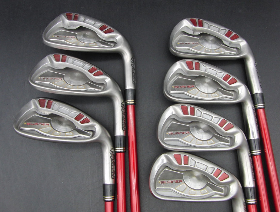 Set of 7x TaylorMade Burner Japanese Model 4-PW Irons Stiff Graphite Shafts