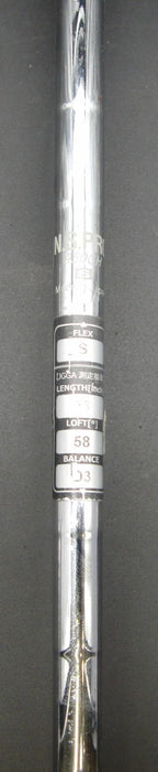 RAW Kasco Dolphin Wedge DW-118 58° Sand Wedge Stiff Steel Shaft Kasco Grip