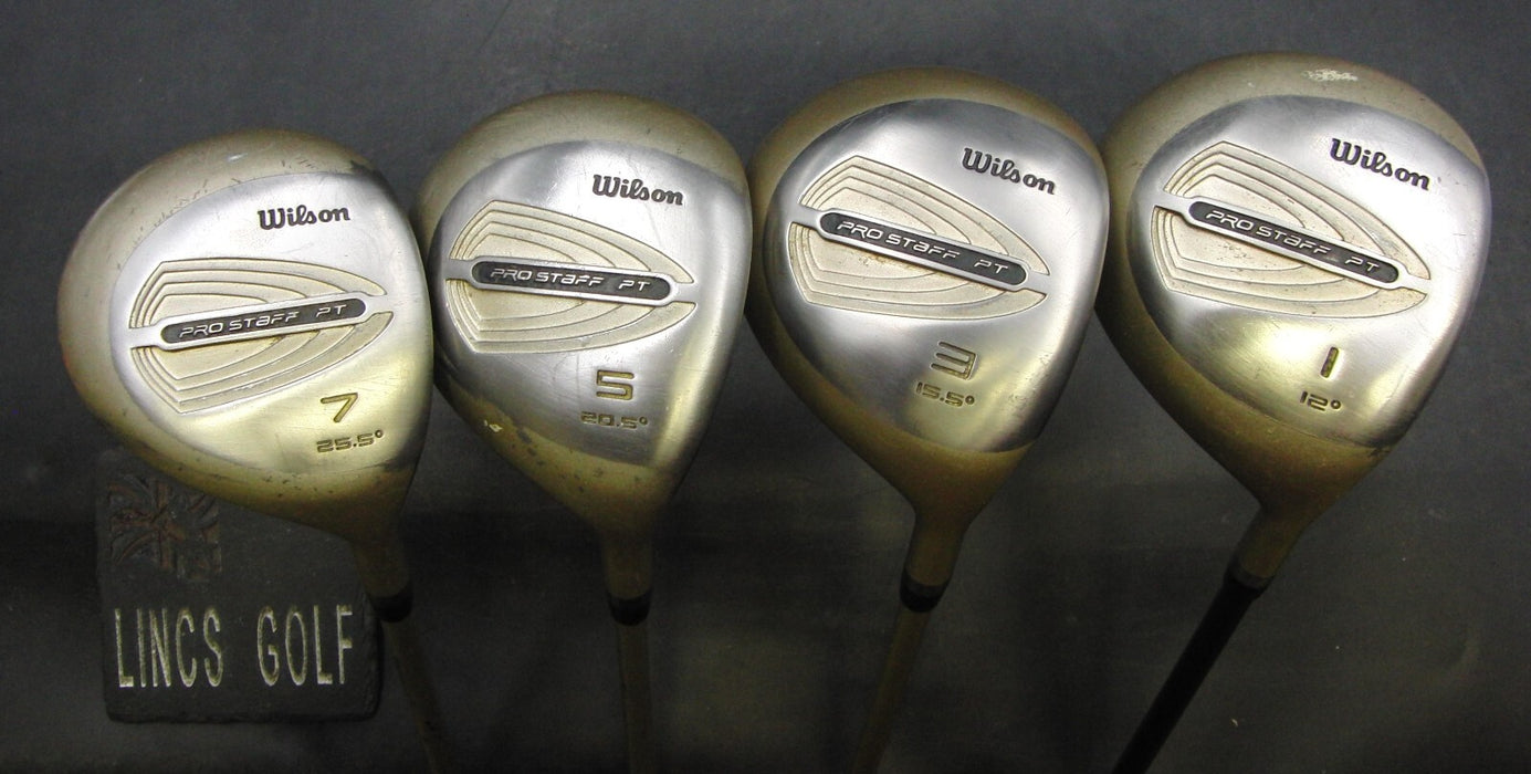 Set of 4 Ladies Wilson Pro Staff PT Driver & 3+5+7 Woods Ladies Graphite Shafts
