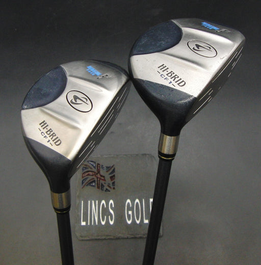 Set of 2 Dunlop Hi-Brid CF1 Maraging Face 3  & 5 Hybrids Regular Graphite Shafts