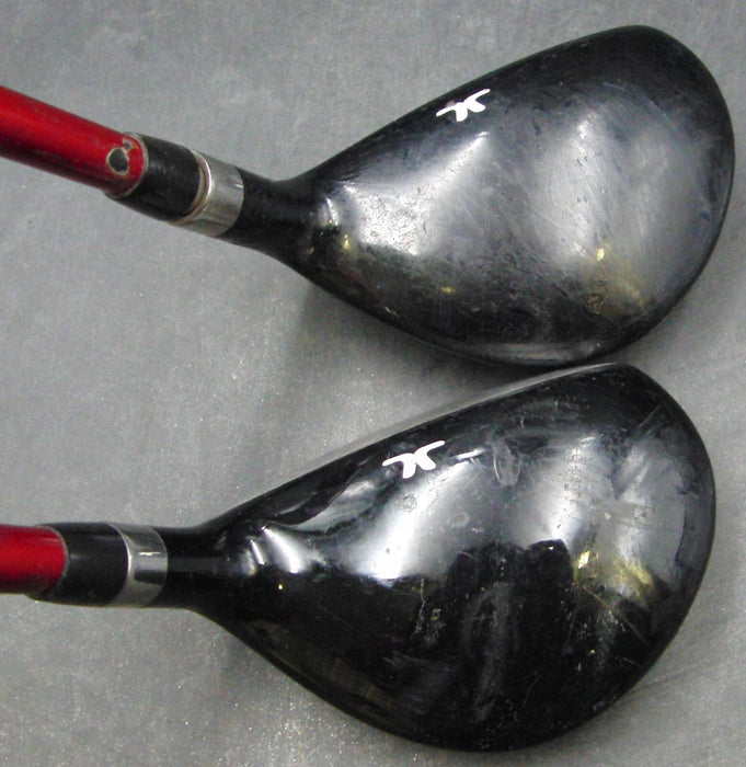 Set of 2 John Letters T8 21° 3 & 24° 4 Hybrids Uniflex Graphite Shafts JL Grips