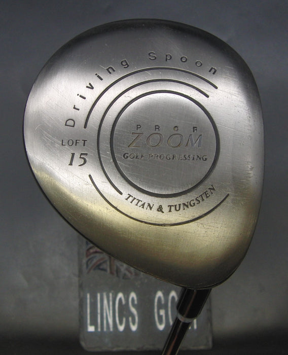 PRGR Zoom Driving Spoon 15° Wood Senior Graphite Shaft GolfPride Grip