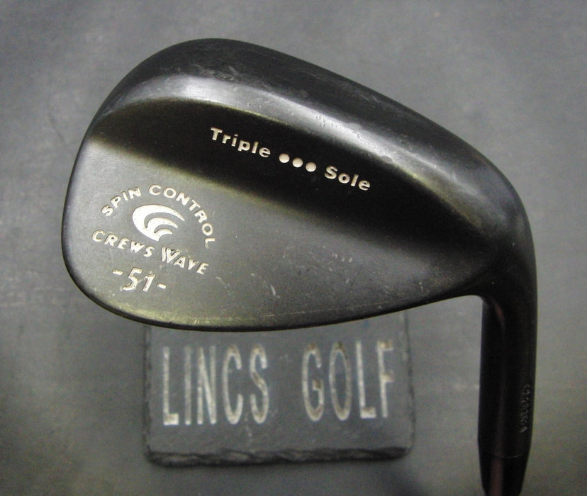 Crews Wave Spin Control 51° Gap Wedge Regular Steel Shaft Golf Pride Grip