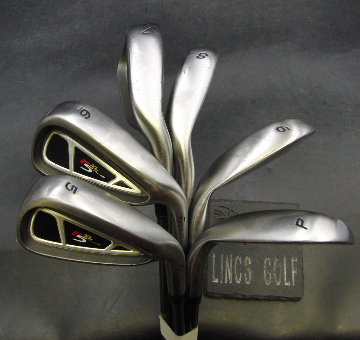 Set of 6 x TaylorMade r5 XL Plus Irons 5PW Regular Graphite Shafts ...