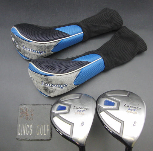 Set of 2x Larouge HT Cleek 15° 3 Wood + 18° 5 Wood Regular Graphite Shafts