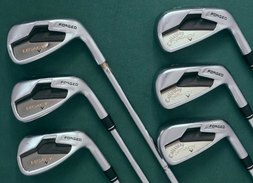 Set 6 x Callaway Legacy Forged R Irons 5-PW Regular Steel Shafts Callaway Grips