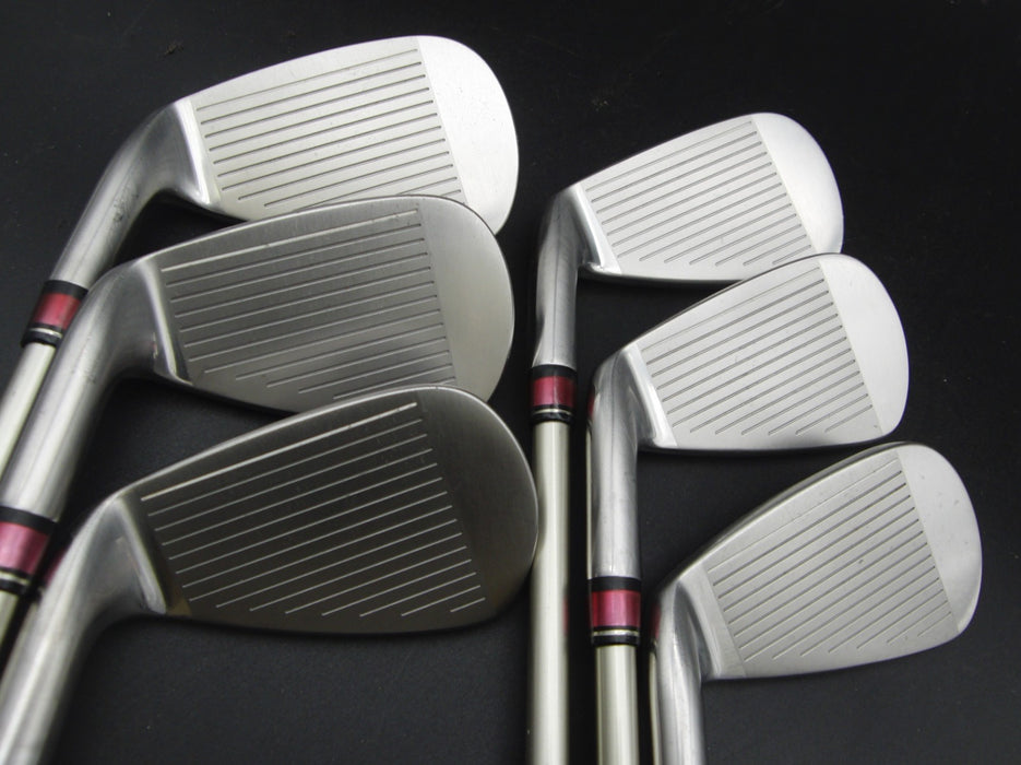 Set of 6x Yonex NanoV Nextage Irons 5-PW Regular Graphite Shafts STM Grips*