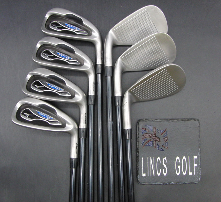 Set of 7x Mizuno Zephyr 5-SW Irons Regular Graphite 0.75" Shorter Than STD