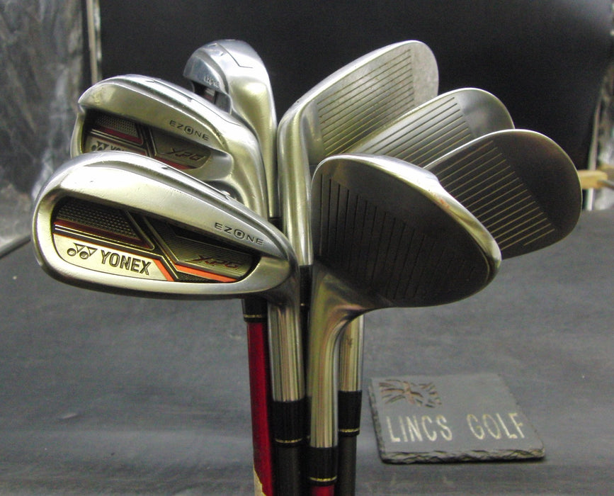 Set of 7x Yonex EZone XPG Irons 5-SW Regular Graphite Shafts GeoLeap Grips*