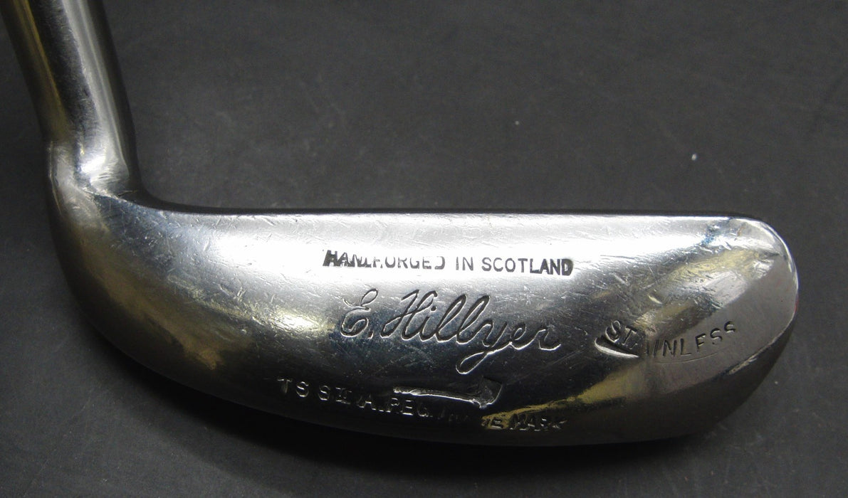 E.Hillyer Hand Forged Putter Steel Shaft 89cm Length Brown Grip