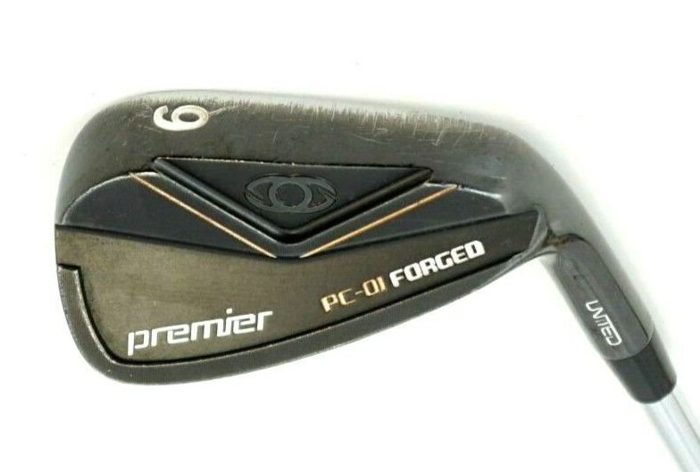 United Premier PC-01 Forged 9 Iron Stiff Steel Shaft Black Widow Grip