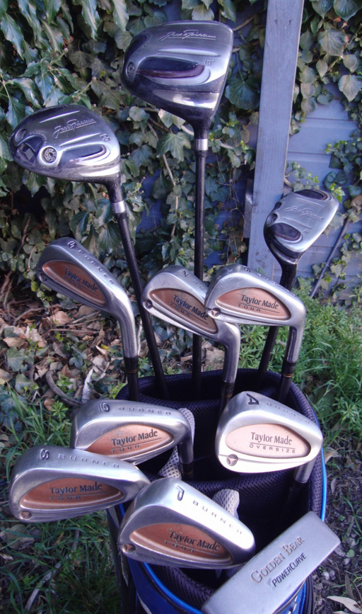 Set of TaylorMade Burner Irons 5-PW+AW +  Driver+3 Wood+4 Wood+Putter*