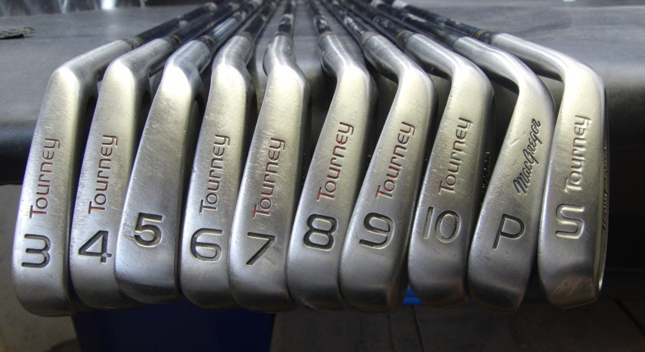 Set of 10 x MacGregor Tourney Combo Irons 3-SW Stiff Steel Shafts Benross Grips