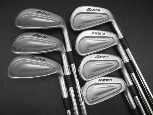 Set of 7x Mizuno MP-60 Cut Muscle 4-PW Irons Regular Steel Shafts