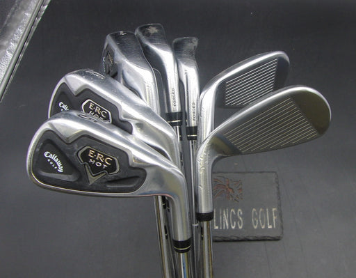 Set of 7x Callaway ERC Hot 5-PW + AW Irons Stiff Steel Shafts*