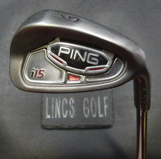 Ping i15 Green Dot 9 Iron Stiff Steel Shaft Ping Grip