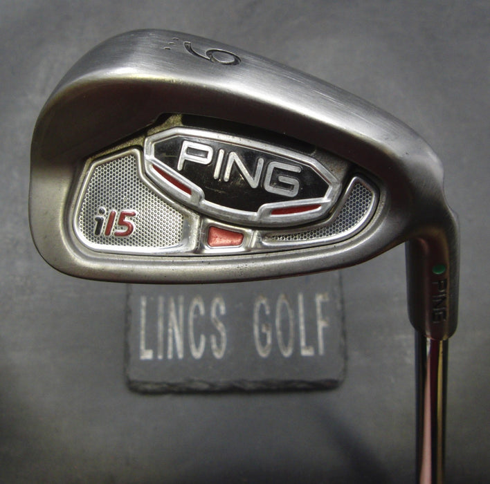 Ping i15 Green Dot 9 Iron Stiff Steel Shaft Ping Grip